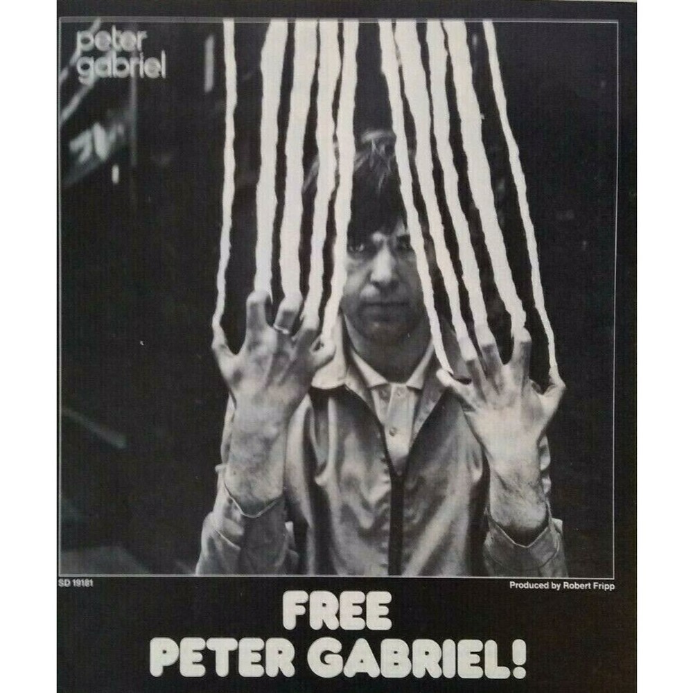 Peter Gabriel Scratch Vintage Music Magazine Ad 1978 Original New Wave Art Rock